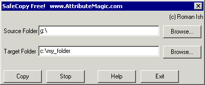 SafeCopy Free! Screenshot